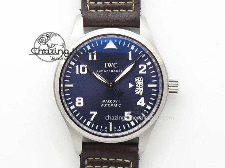 MIROTIME 1224 HighQuality Pilot Chrono 377714 “Le Petit Prince” ZF Best Edition Blue Dial On Brown Leather Strap A 7309